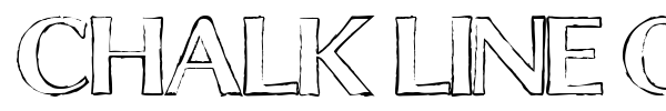 Chalk Line Outline font preview